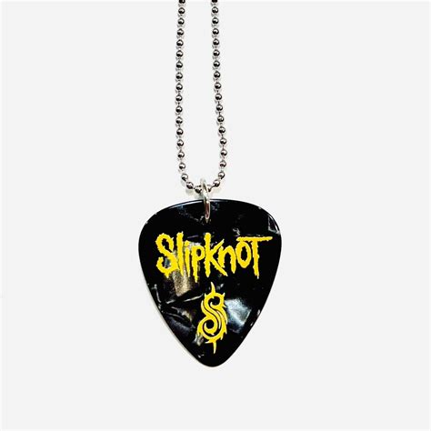 Slipknot Metal Necklace Womens 16 Inches Stainless Steel Chain Guitar