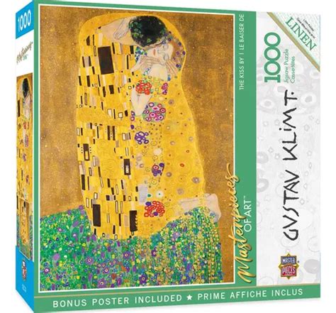 Rompecabezas El Beso Kiss Gustav Klimt Pz Masterpieces