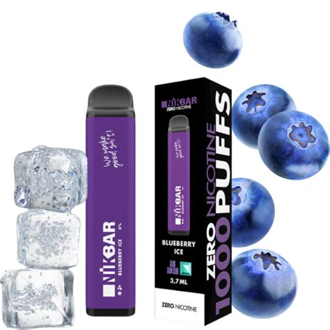 Pod Descart Vel Zero Nicotina Blueberry Ice Nikbar Puffs