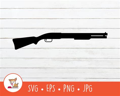 Shotgun Svg Shotgun Clipart Vector Shotgun Cut File For Etsy