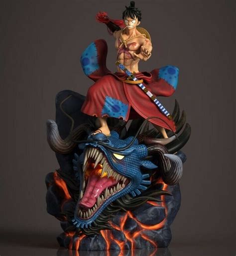 3D file luffy VS kaido 🔝・3D printer model to download・Cults