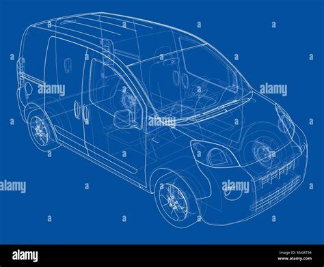 Concept car blueprint Stock Photo - Alamy