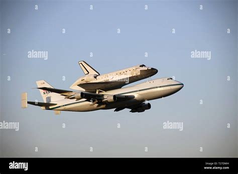 Cape Canaveral Fla Space Shuttle Discovery Mounted To A Shuttle