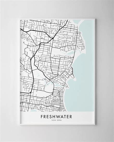 Sydney – Freshwater Map Print - Chelsea Chelsea