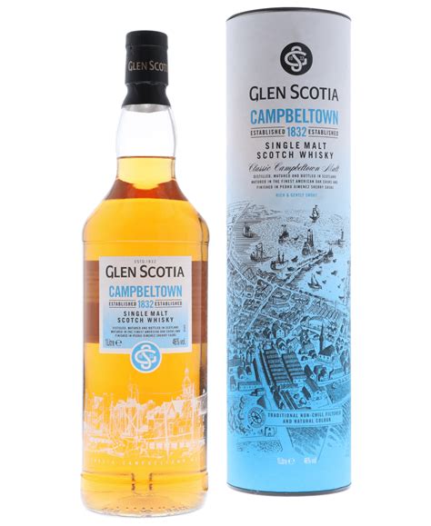 Glen Scotia Campeltown 1832 1ltr Single Malt Whisky Tbox