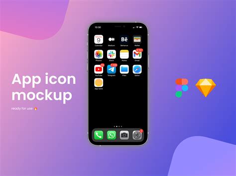 Free App Icon Mockup Sketchfigma By Artselianov🇺🇦 On Dribbble