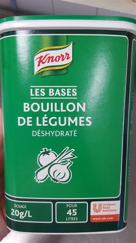 Bouillon de légumes déshydraté Knorr