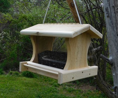 Large Cedar Bird Feedercable Hanging Large Bird Feeder