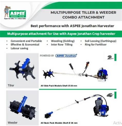 3 5 HP Petrol Self Start Multi Purpose Power Weeder 200 Kg Hr At Rs