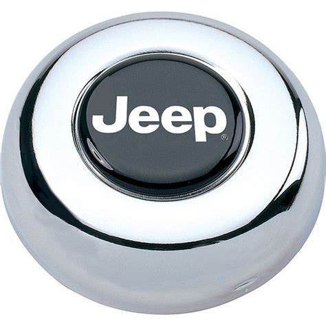 Grant Products 5695 Jeep Chrome Steel Horn Button For Grant Classic