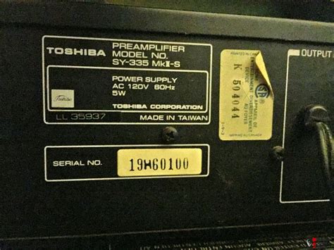 Vintage Aurex Toshiba SC SY ST 335 MKII Pre Tuner Photo