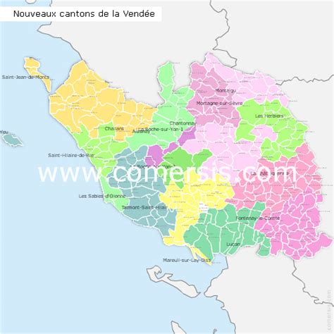 Carte Nouveaux Cantons De La Vend E Pour Word Et Excel 44928 Hot Sex