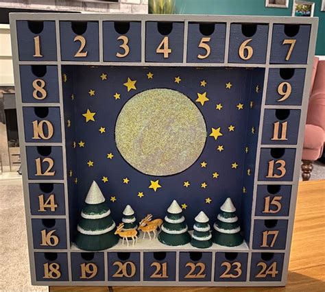 Wooden advent calendar | Wooden advent calendar, Wood advent calendar ...