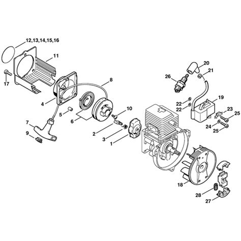 Stihl Hs Hs Hs Hedge Trimmer Rewind Starter Recoil Assembly L S