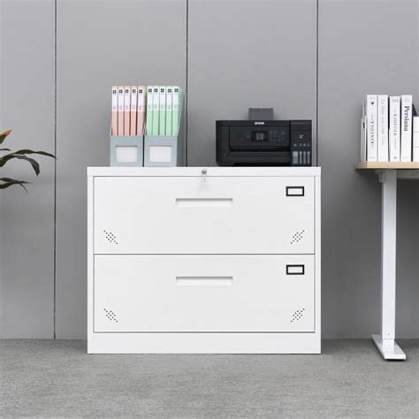 2 Drawers Lateral File Cabinet For A4 Sizelockable Metal Filing Cabinet Storage Cabinet With