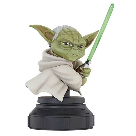 Star Wars The Clone Wars Yoda Animated 17 Scale Mini Bust