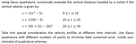 Solved Using Gauss Quadrature Numerically Evaluate The