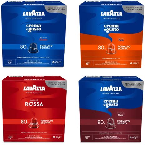 Capsule In Alluminio Lavazza Compatibili Nespresso Gusti A Scelta