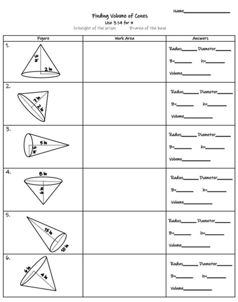 Printables Volume Of Cylinders Spheres And Cones 1 HP