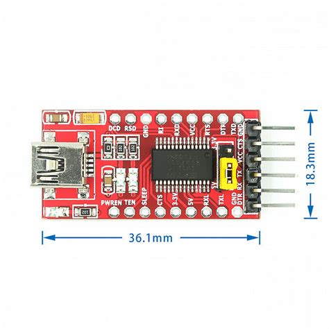 Ft232rl Ftdi Usb Ttl Serial Converter Adapter Module Ubuy India