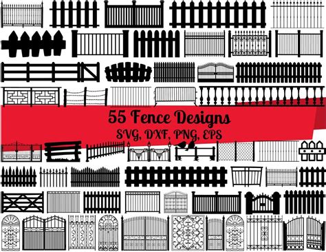 The Fence Designs Svt Files Are Available For All Types Of Fences