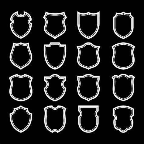 Premium Vector Set Of Shield Badge Vector