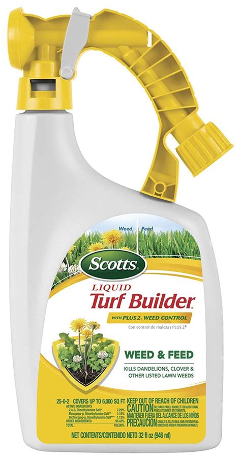 Scotts Liquid Turf Builder With Plus 2 Weed Control Liquid Weed Killer