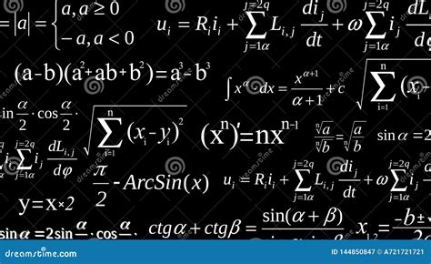 Creative Illustration Of Math Equation Mathematical Arithmetic