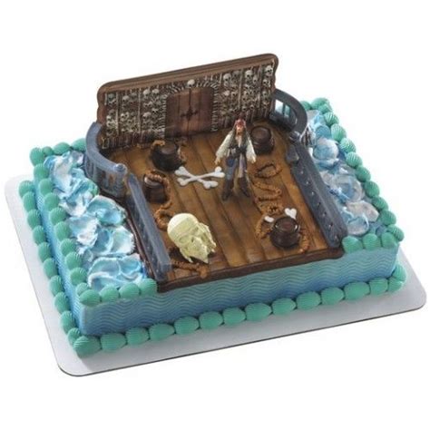 Pirates Of The Caribbean Captain Jack Sparrow Decoset Cake Kit Cake