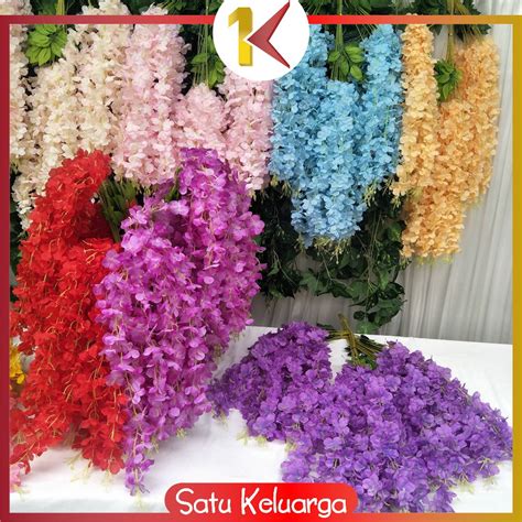 Jual Sk C Bunga Hias Wisteria Ornamen Bunga Artificial Wisteria