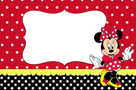 Minnie Rojo Invitaciones Para Imprimir Gratis Ideas Y Material