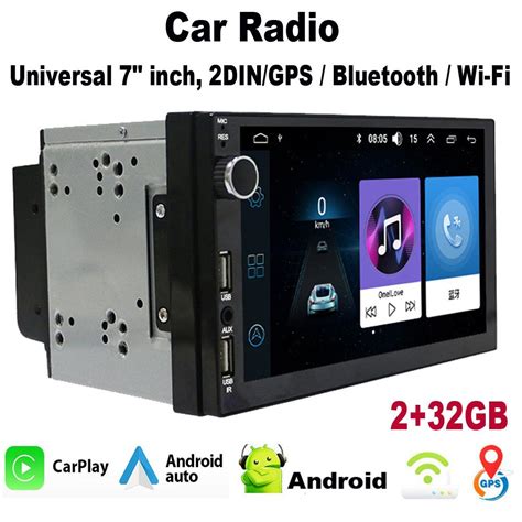 Acheter Autoradio Android Universel 7 Pouces 2 DIN 2 32 Go GPS