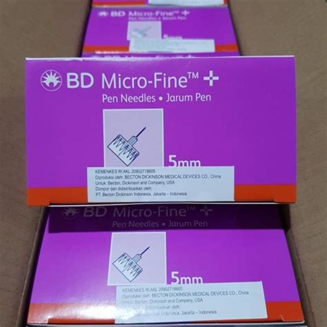 Jual Jarum Insulin 4mm 5mm BD 4 5 Mm Microfine Ultrafine Ultra Fine