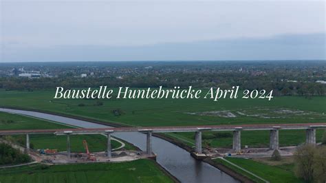 Huntebrücke Oldenburg construction site from the air Aerial photos