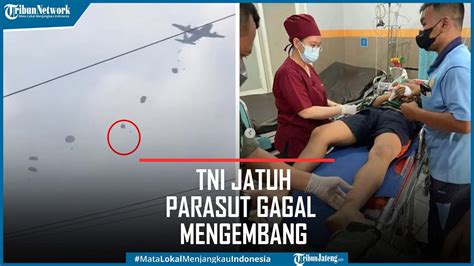 Detik Detik Pasukan Elite Tni Jatuh Parasut Gagal Mengembang Youtube