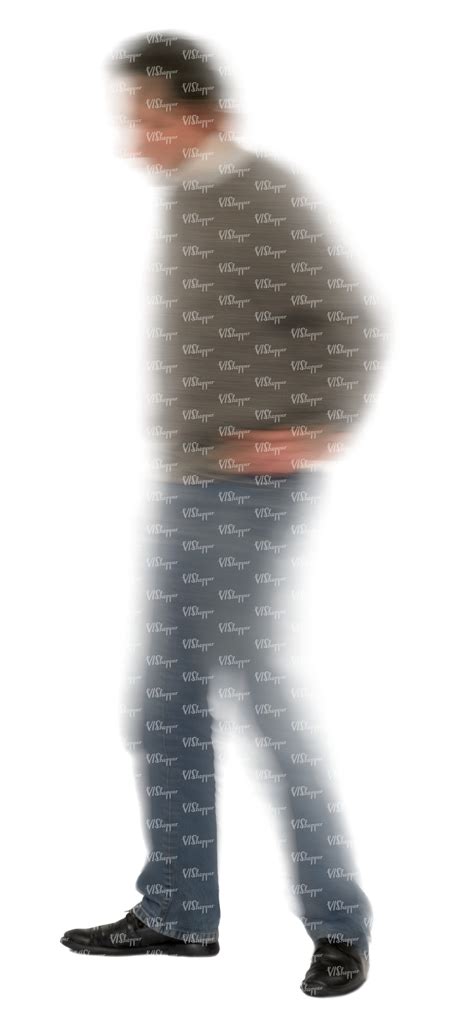 Motion Blur Image Of A Man Walking Vishopper