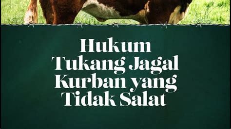 8 Hukum Tukang Jagal Kurban Yang Tidak Salat YouTube