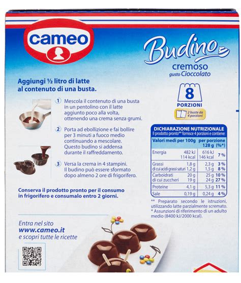 Cameo Budino Cioccolato Porzioni Gme Food