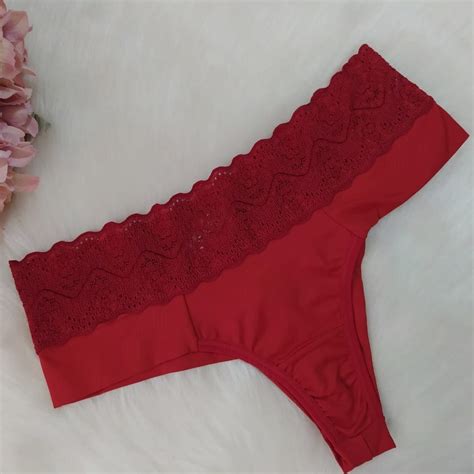 Calcinha Fio Duplo C S Em Renda Gardens Lingerie