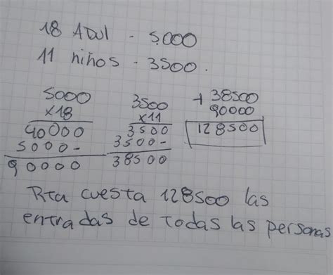 B 18 adultos y 11 niños de un colegio saldrán el día domingo de paseo