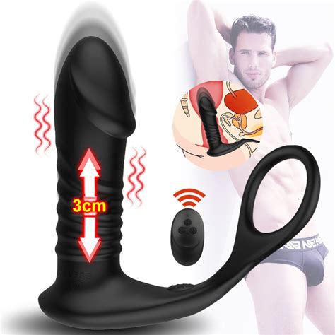 Silicone Vibrador Anal Impulso Estimulador De Pr Stata Massager Atraso