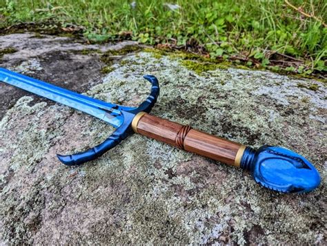 Wooden Brisingr Painted Adaption Sword Of Eragon From Etsy Uk