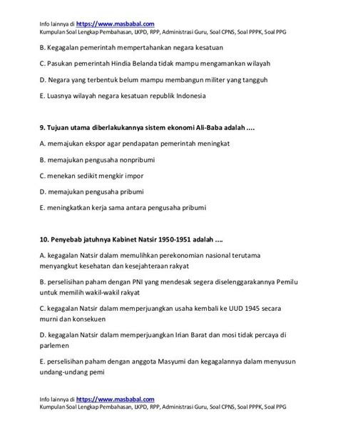 Latihan Soal Ujian Akademik Sejarah Ppg Daljab Pdf