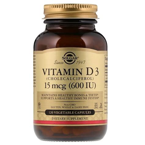 Solgar Vitamin D Cholecalciferol Mcg Iu