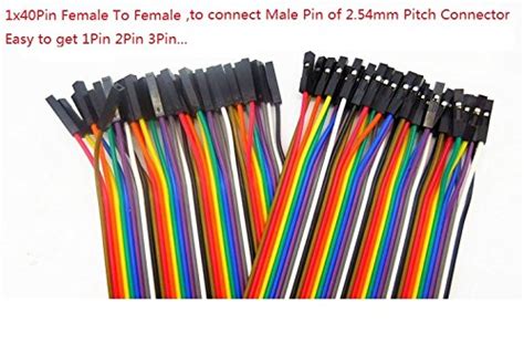 Buy Buyme 3 Pcs 10 Cm 1X40 Pin Female To Female For Male Contact Pins