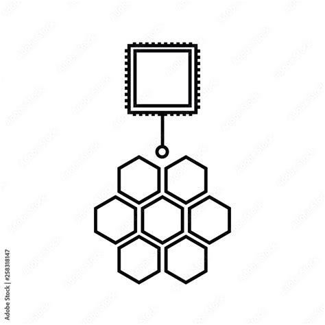 Microservice architecture vector icon, micro chips symbol Stock Vector ...