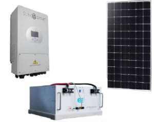 Hybrid Inverter System Minimum Spec Sunsynk 5kW Hybrid 1 X Freedom