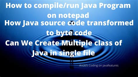 How To Compile Java Program On Notepad How To Run Java On Notepad