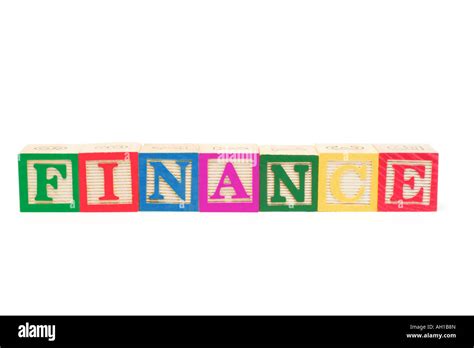 alphabet blocks finance stock photo alamy