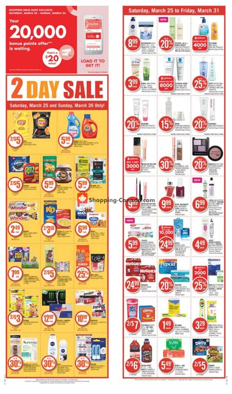 Shoppers Drug Mart Canada Flyer Red Hot Savings YT March 25